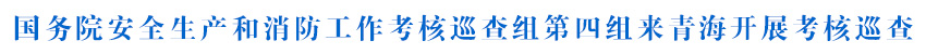 国务院安全生产和消防工作考核巡查组第四组来青海开展考核巡查 陈刚翟青讲话 吴晓军汇报