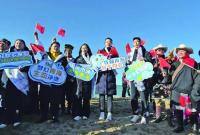 【奧運健兒青海行】青海湖畔沸騰了！——“奧運健兒青海行·江蘇奧運健兒海南行”活動側(cè)記