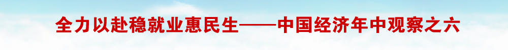 全力以赴稳就业惠民生——中国经济年中观察之六