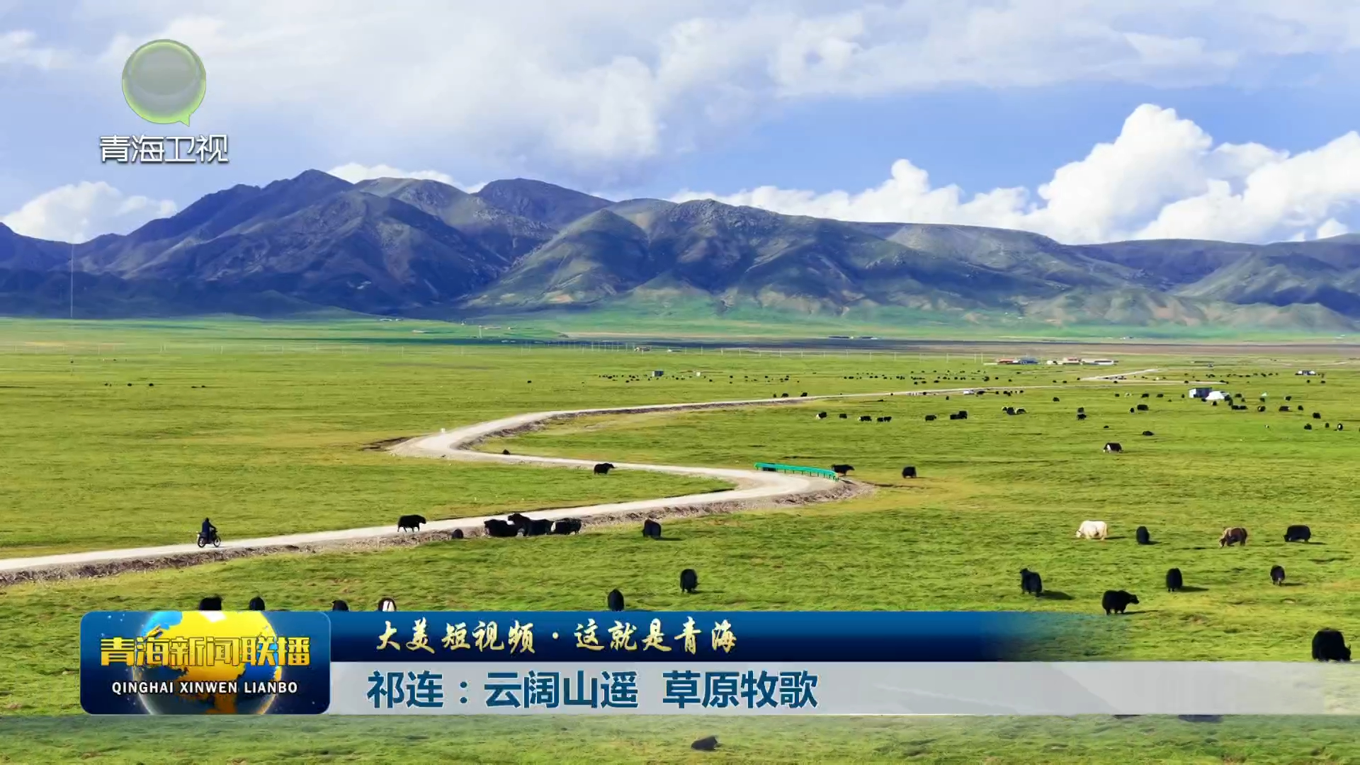【大美短视频·这就是青海】祁连：云阔山遥 草原牧歌