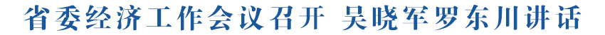 省委经济工作会议召开 吴晓军罗东川讲话