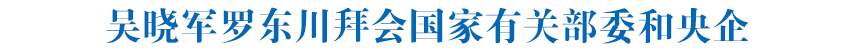 吴晓军罗东川拜会国家有关部委和央企