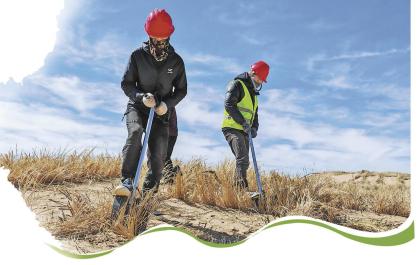 【江源生態(tài)·生態(tài)深一度】春雪落戈壁 沙?？楀\繡