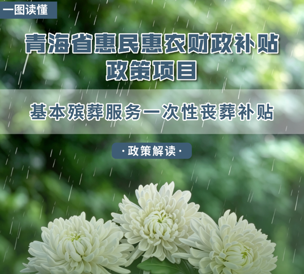 青海省惠民惠农财政补贴政策项目之【基本殡葬服务一次性丧葬补贴】