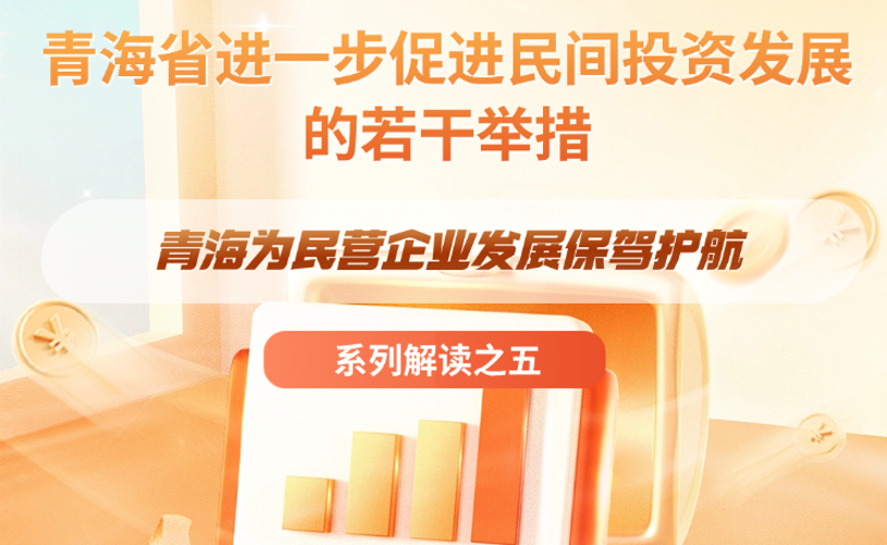 青海省进一步促进民间投资发展的若干举措之【青海为民营企业发展保驾护航】