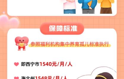 青海省惠民惠农财政补贴政策项目之【艾滋病病毒感染儿童基本生活保障】