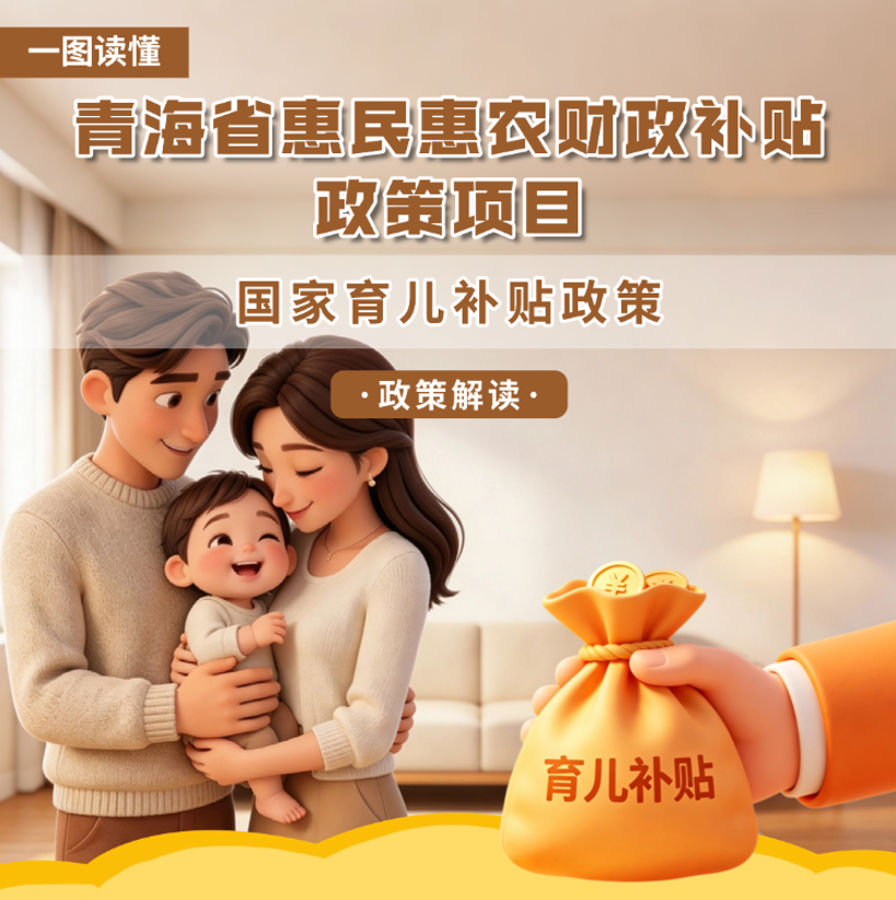 青海省惠民惠农财政补贴政策项目之【国家育儿补贴政策】