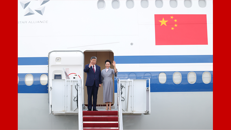 习近平抵达华盛顿对美国进行国事访问